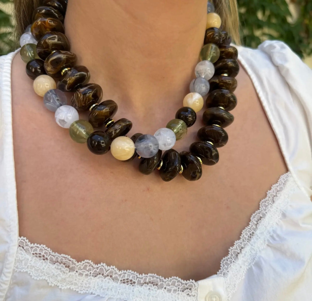 Corrine Chunky Beaded Necklace