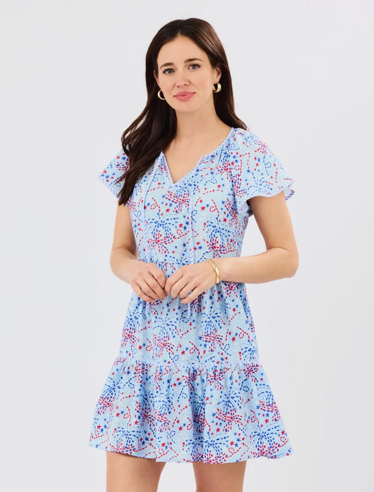Lillian Dress | Star Spangled Blue
