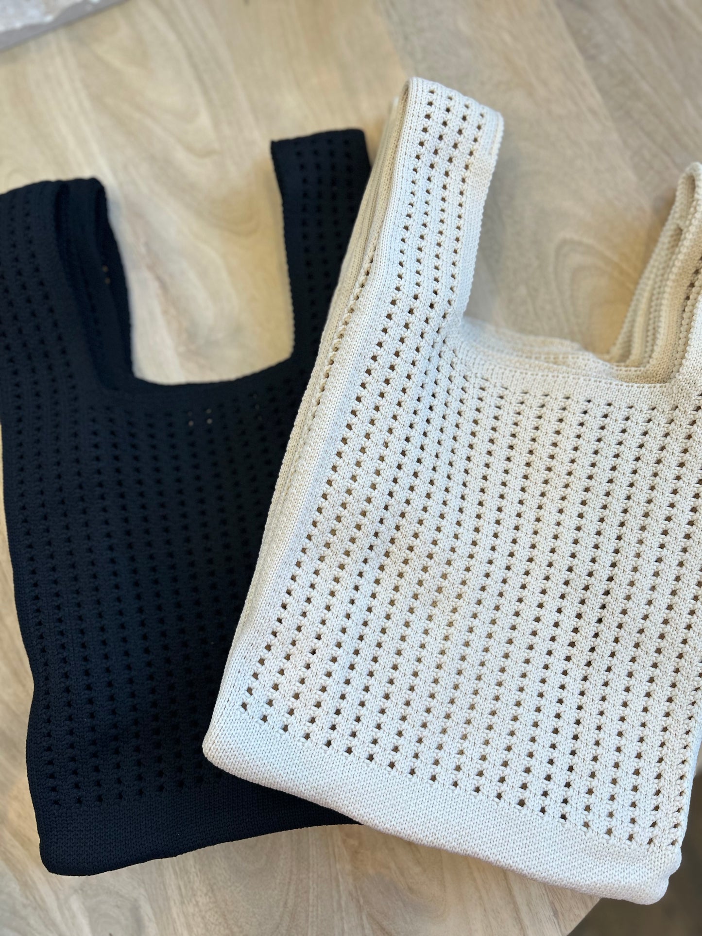 Oat Crochet Handbag