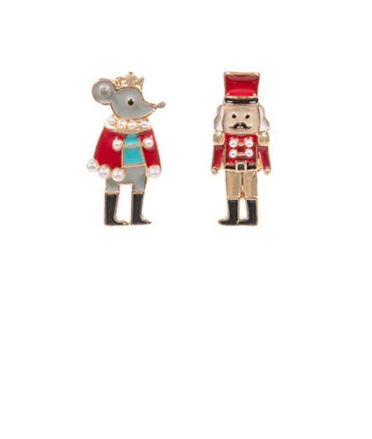 Nutcracker and Mouse King Stud earrings