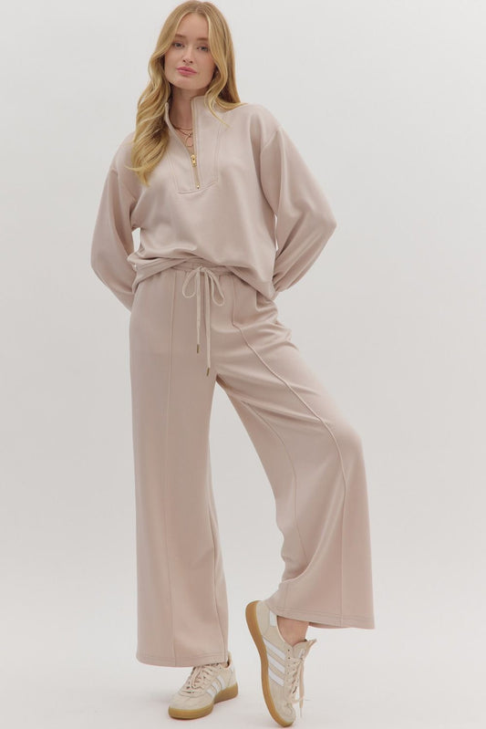 Long sleeve top and pants set
