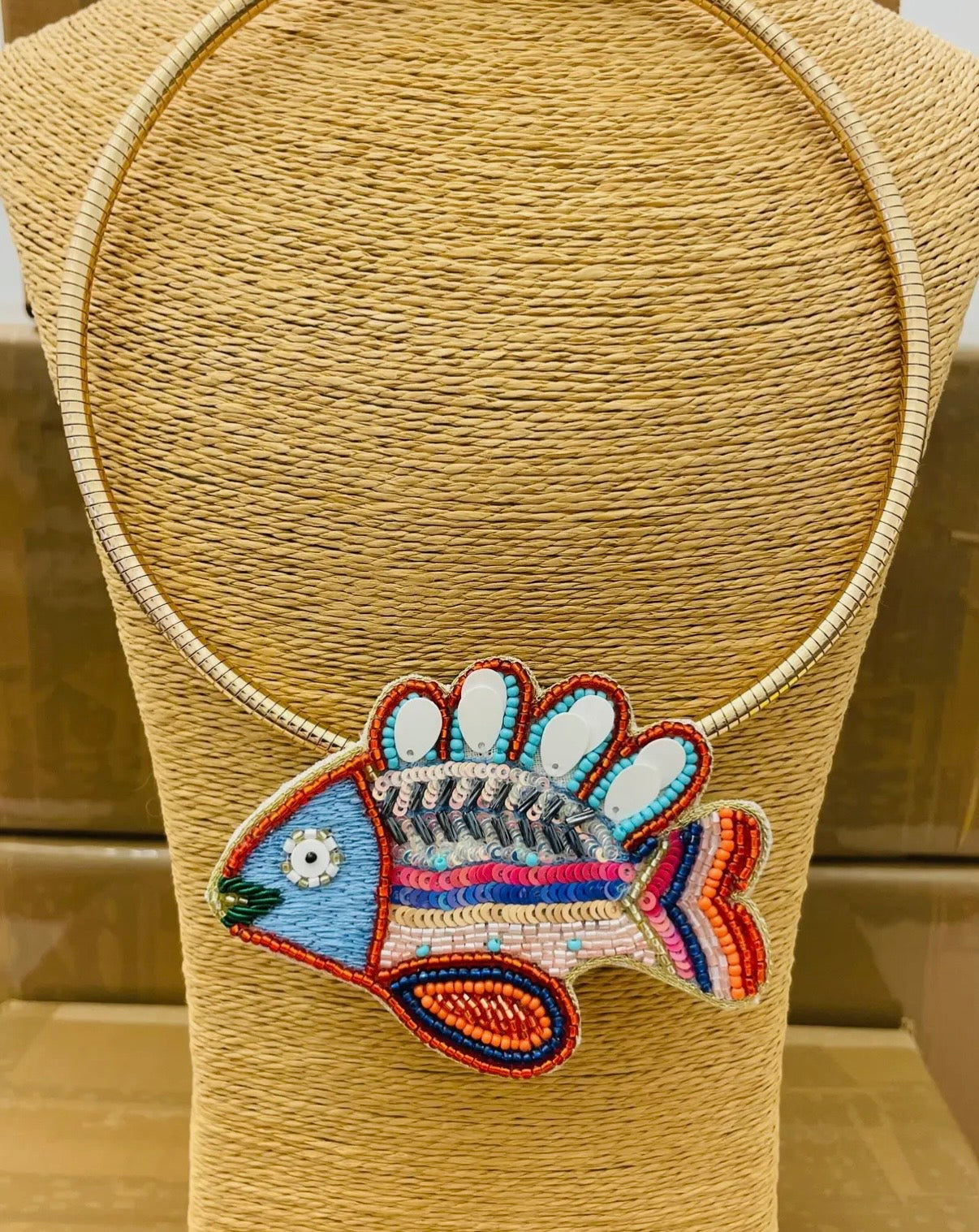 Spring - Rainbow Fish Necklace