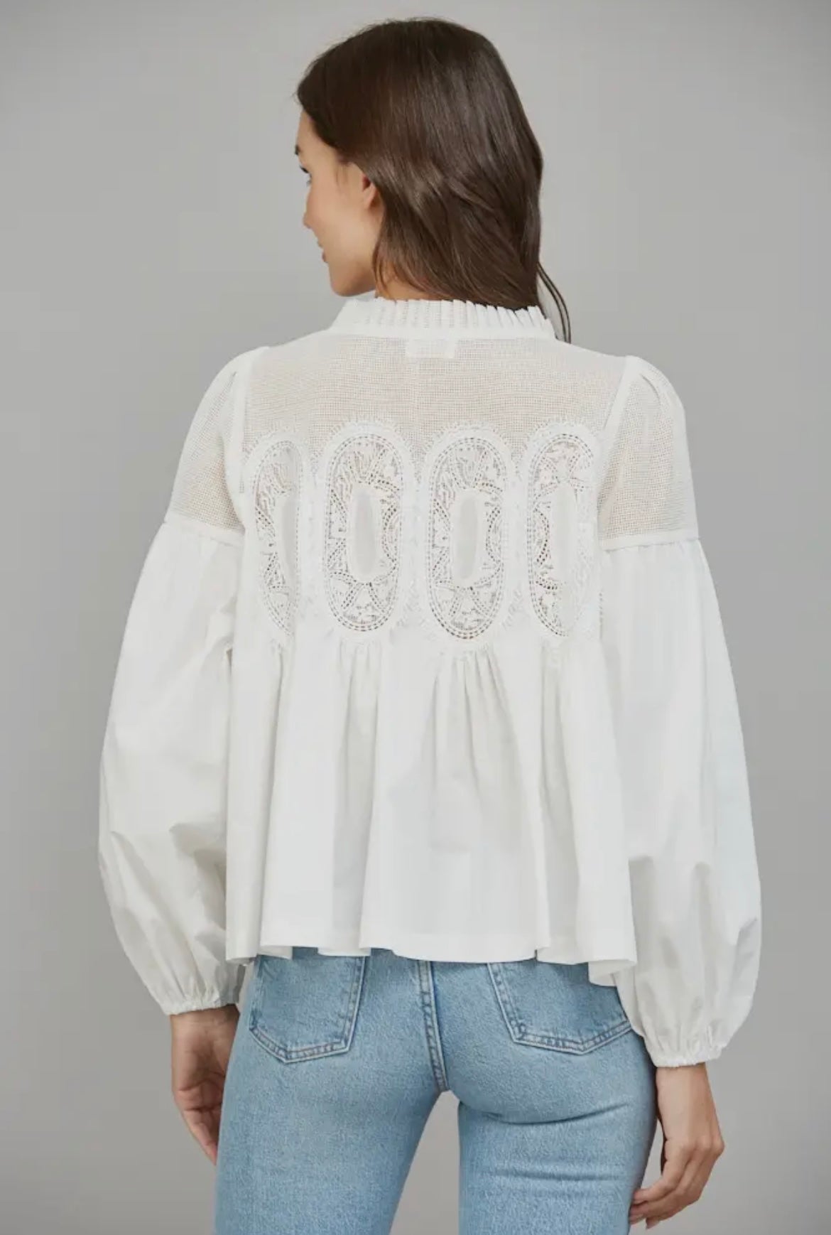 Lace Appliqué Blouse
