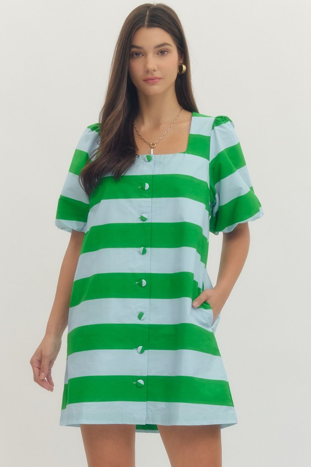 Bold stripe dress