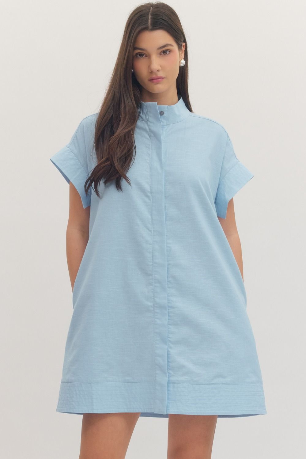 Short Sleeve placket dress