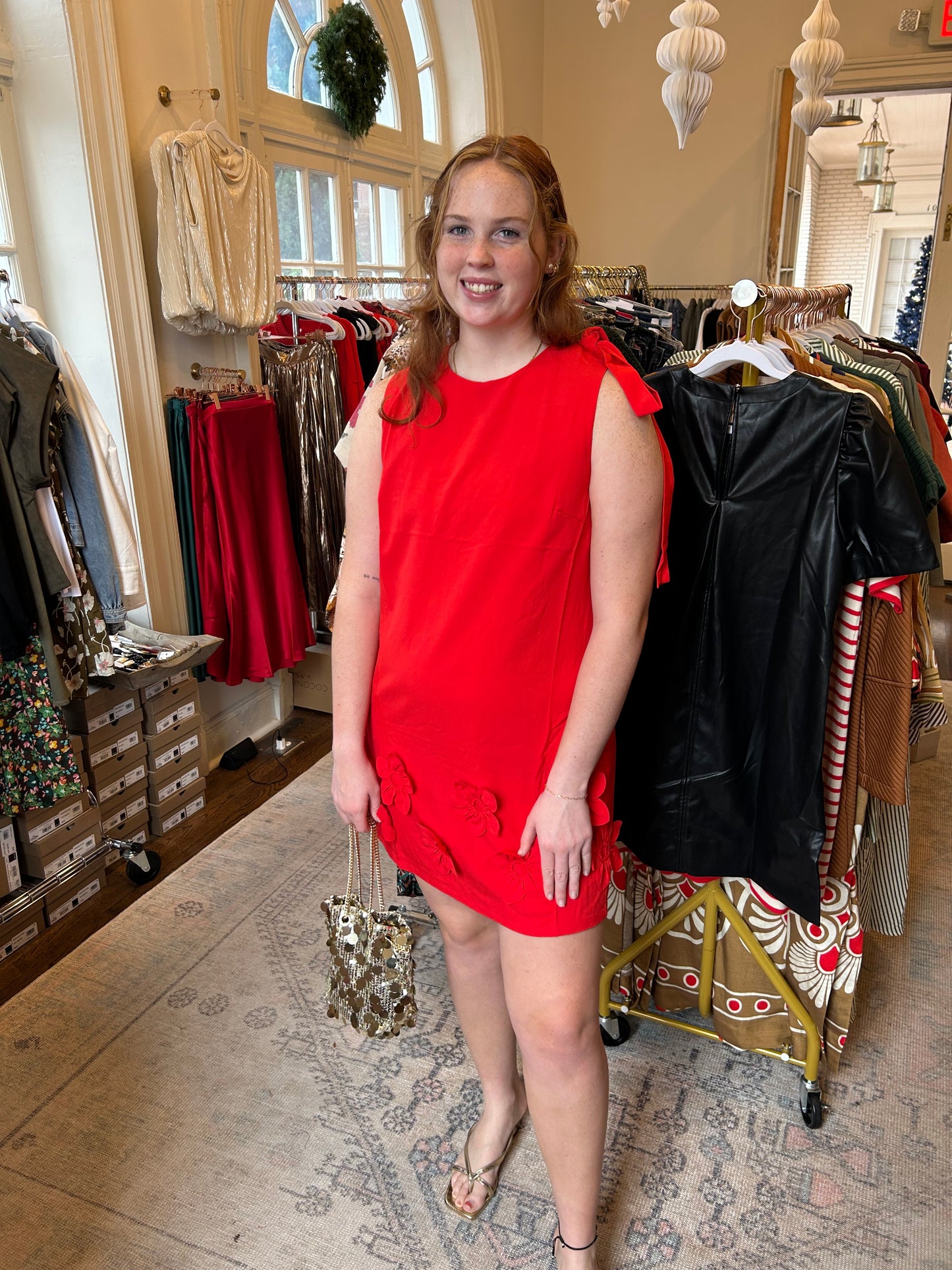 Sleeveless floral dress