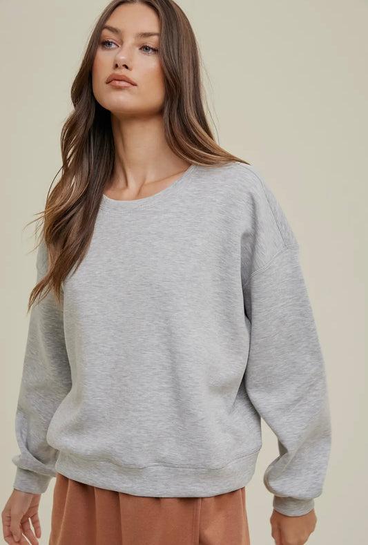 Scuba Relaxed Crop Sweatshirt