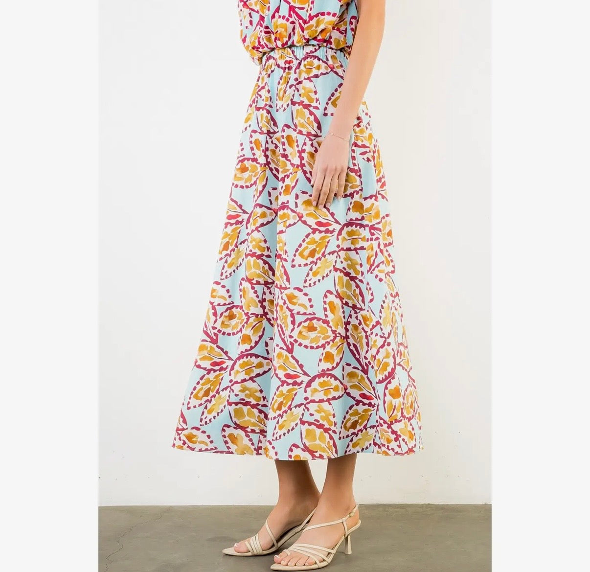 Pattern Long Skirt