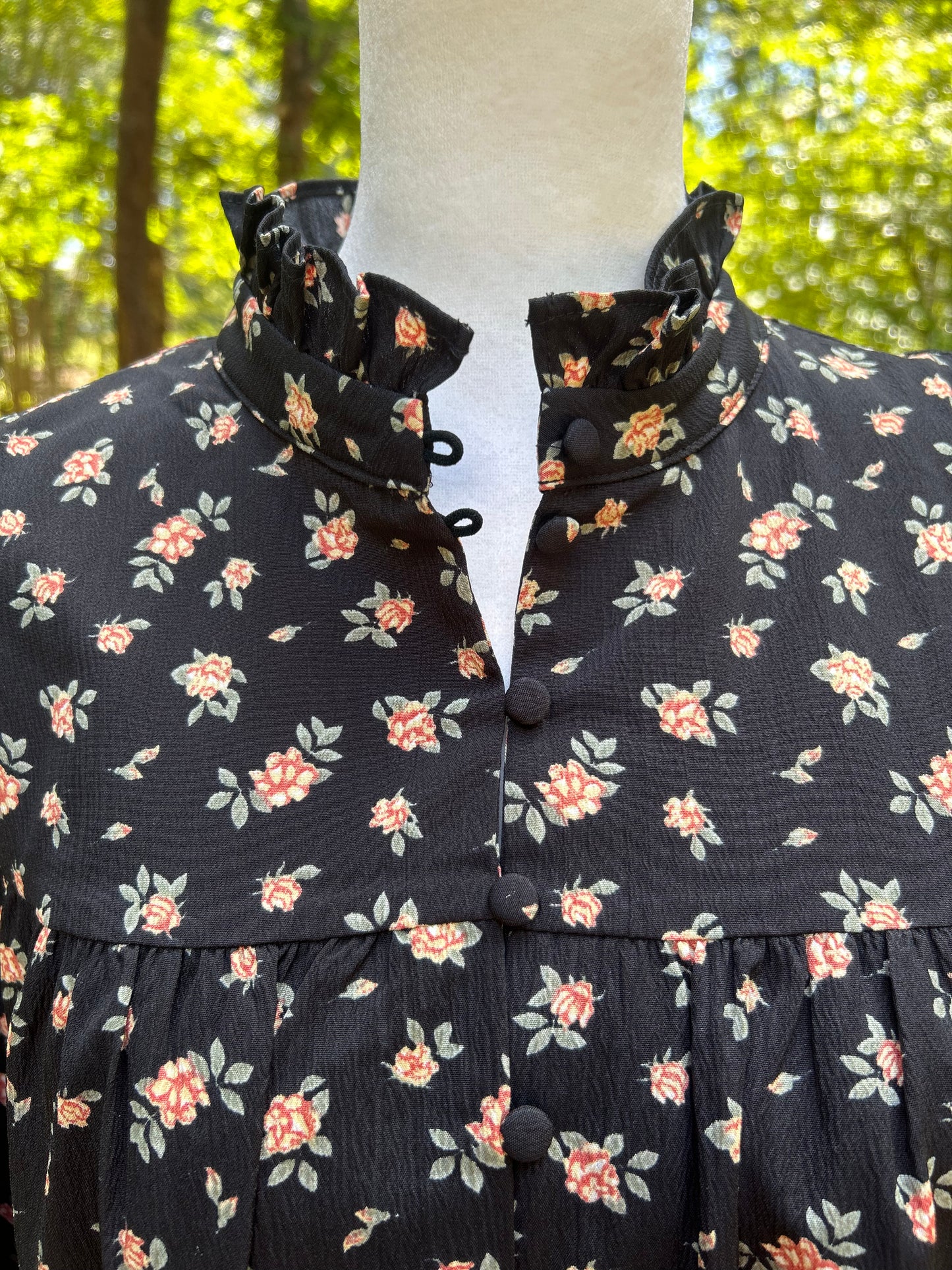 Black floral  dress