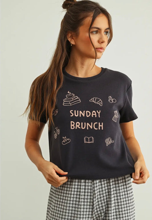 Sunday Brunch Embroidered
TShirts