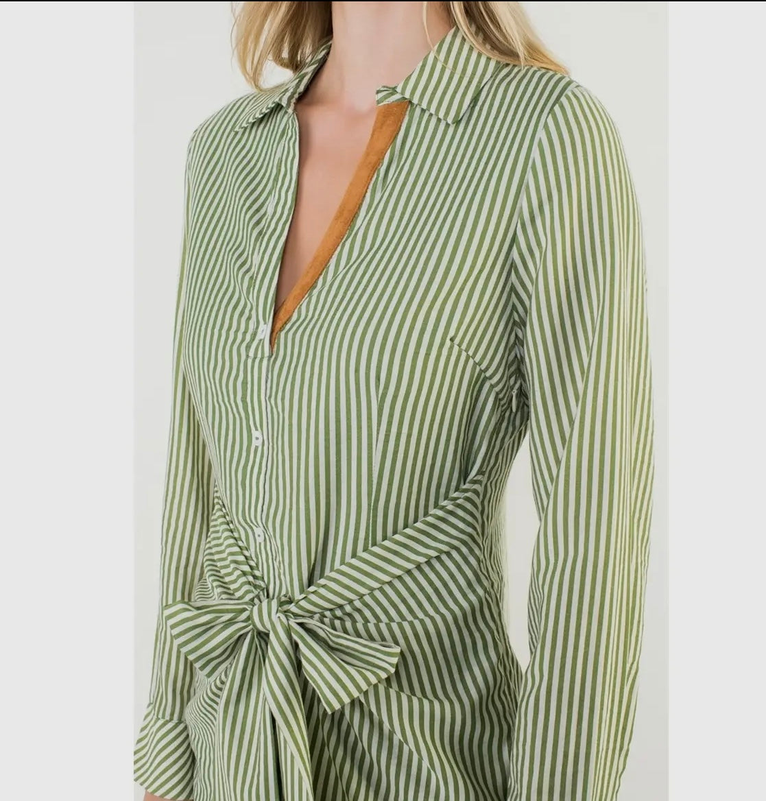 Long Sleeve Striped Dress (two colors!)