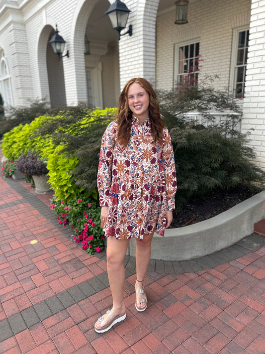 Daisy Floral Button Dress