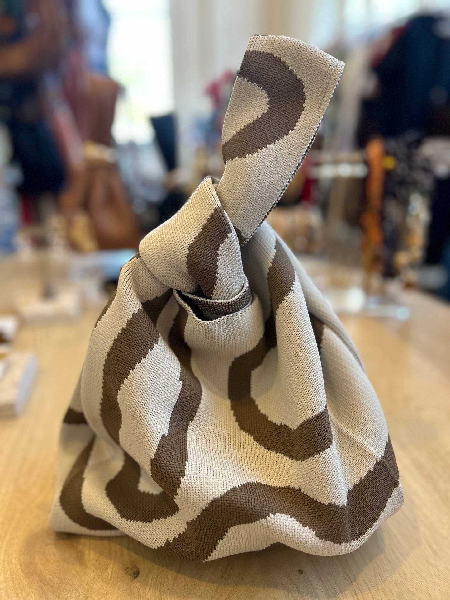 Meander Beige Handbag
