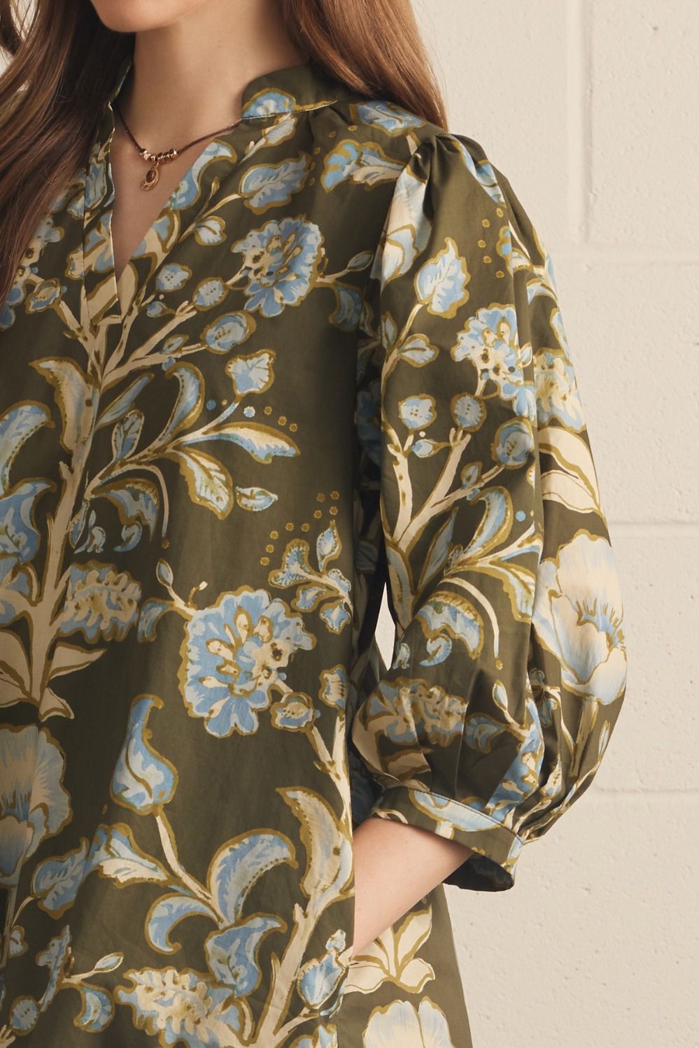 Floral print short dress
