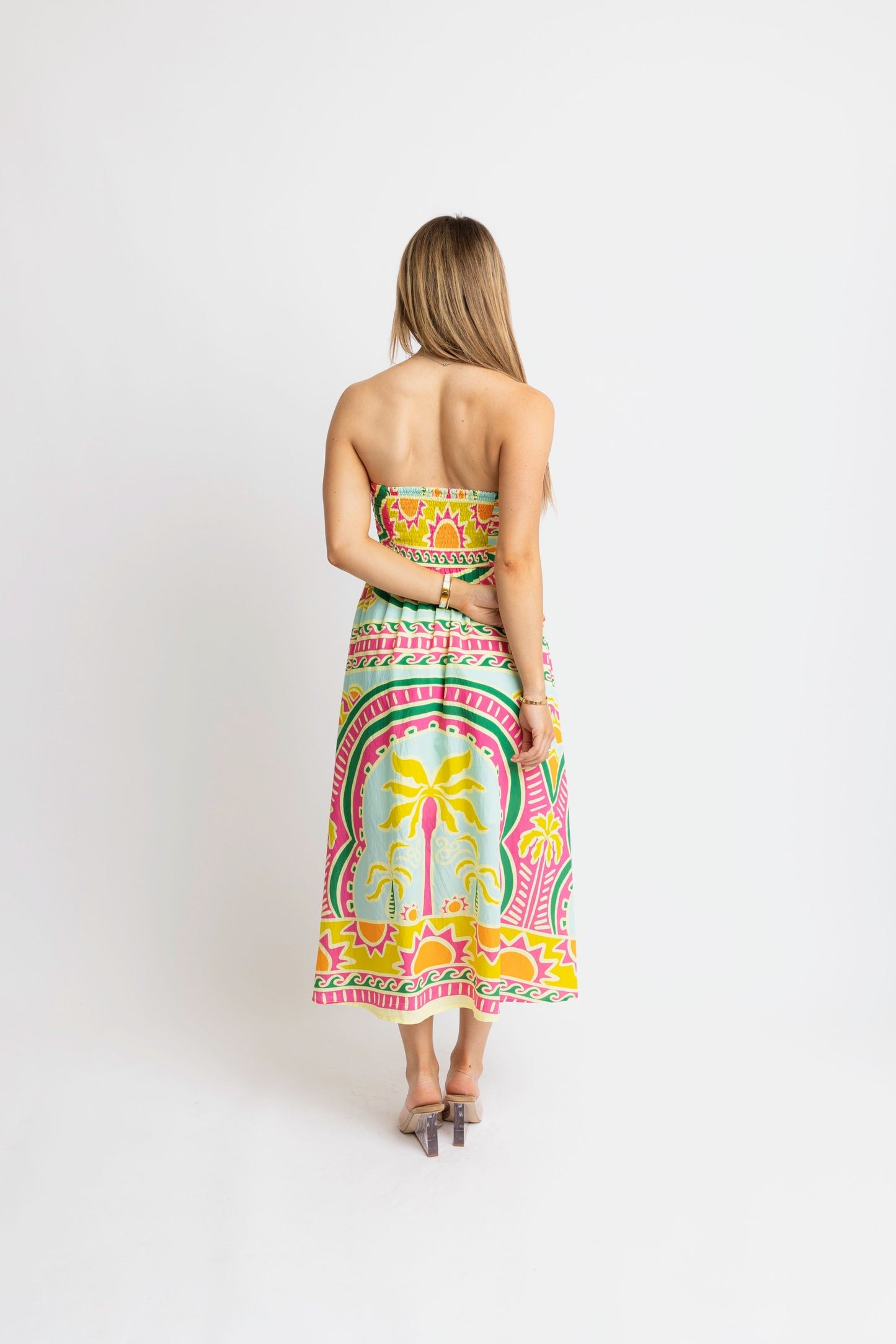Palm Beach Bustier Maxi Dress