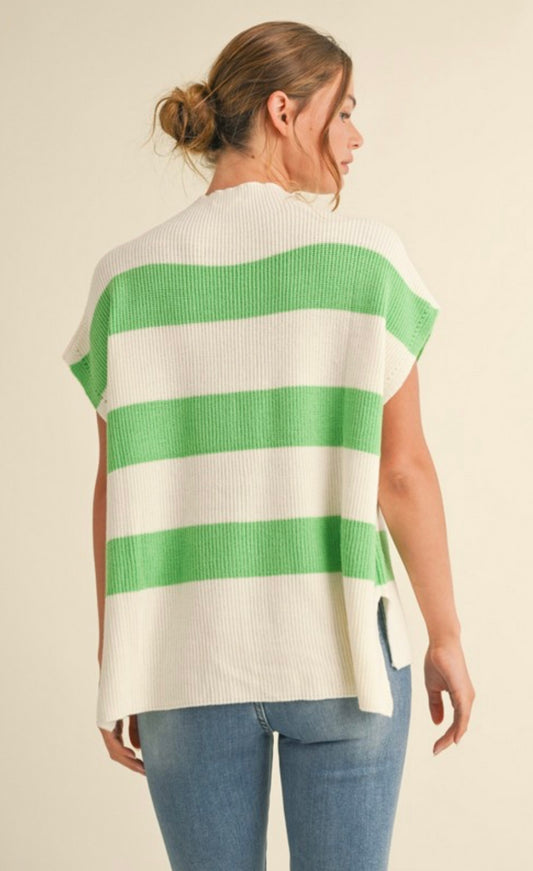 Striped knit top