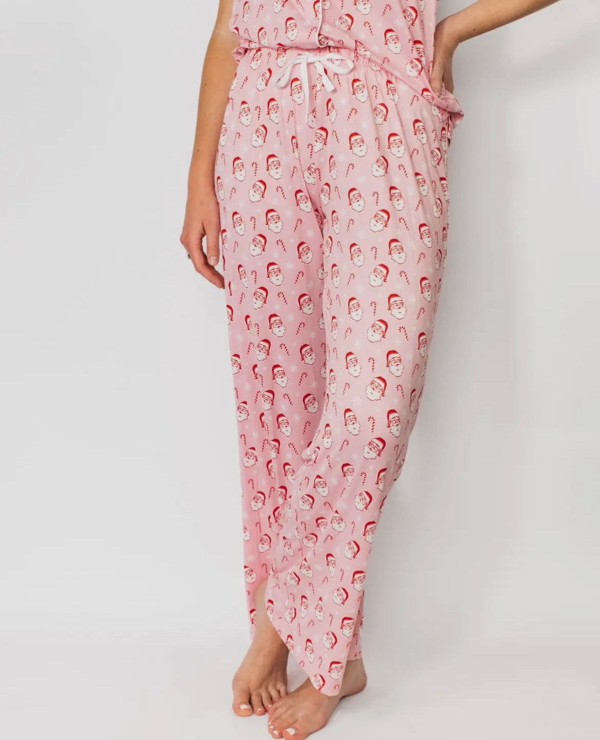 Candy Cane Cutie Short Sleeve
Button Up Sleep Shirt and Pants Set