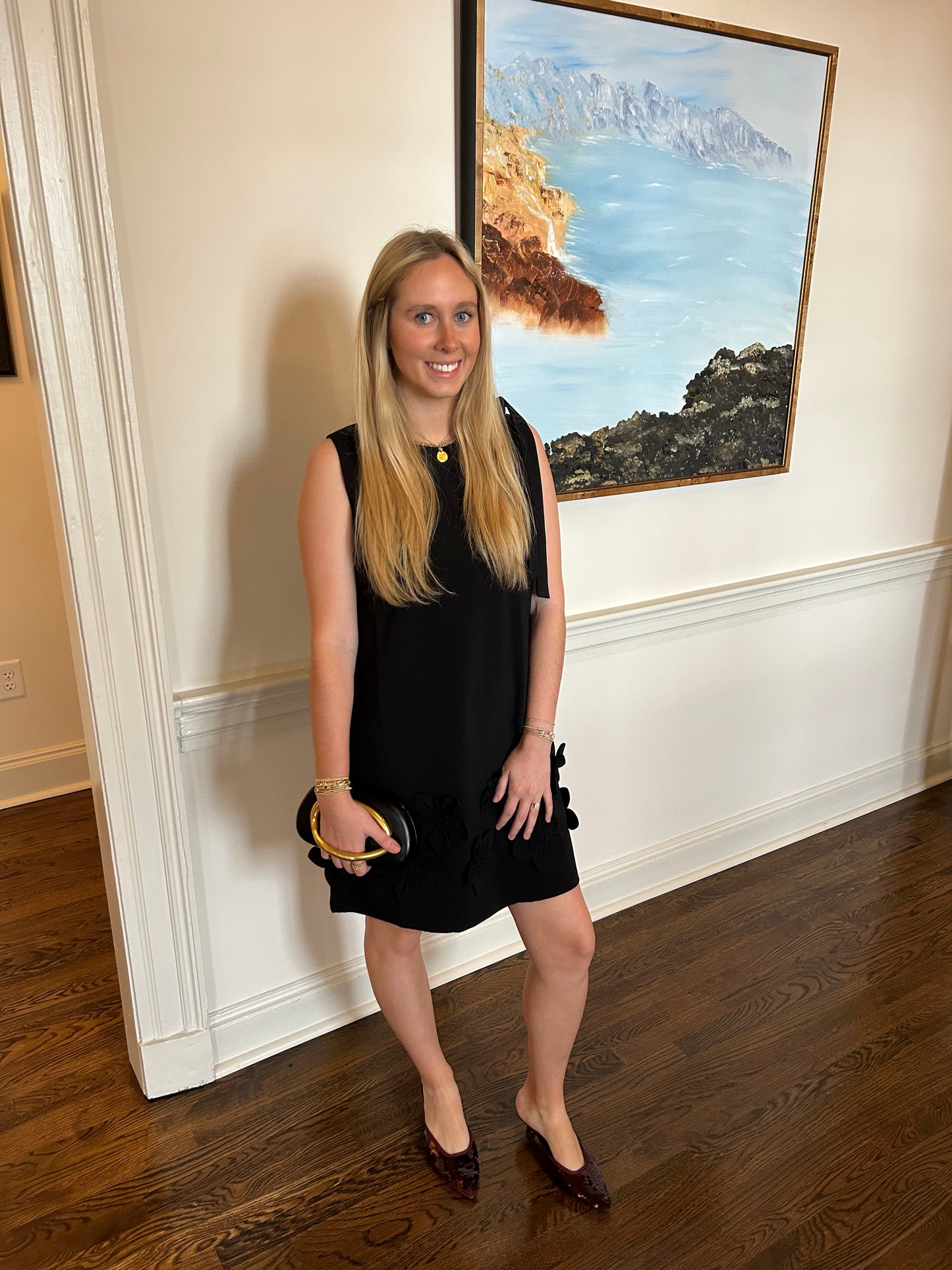 Sleeveless floral dress