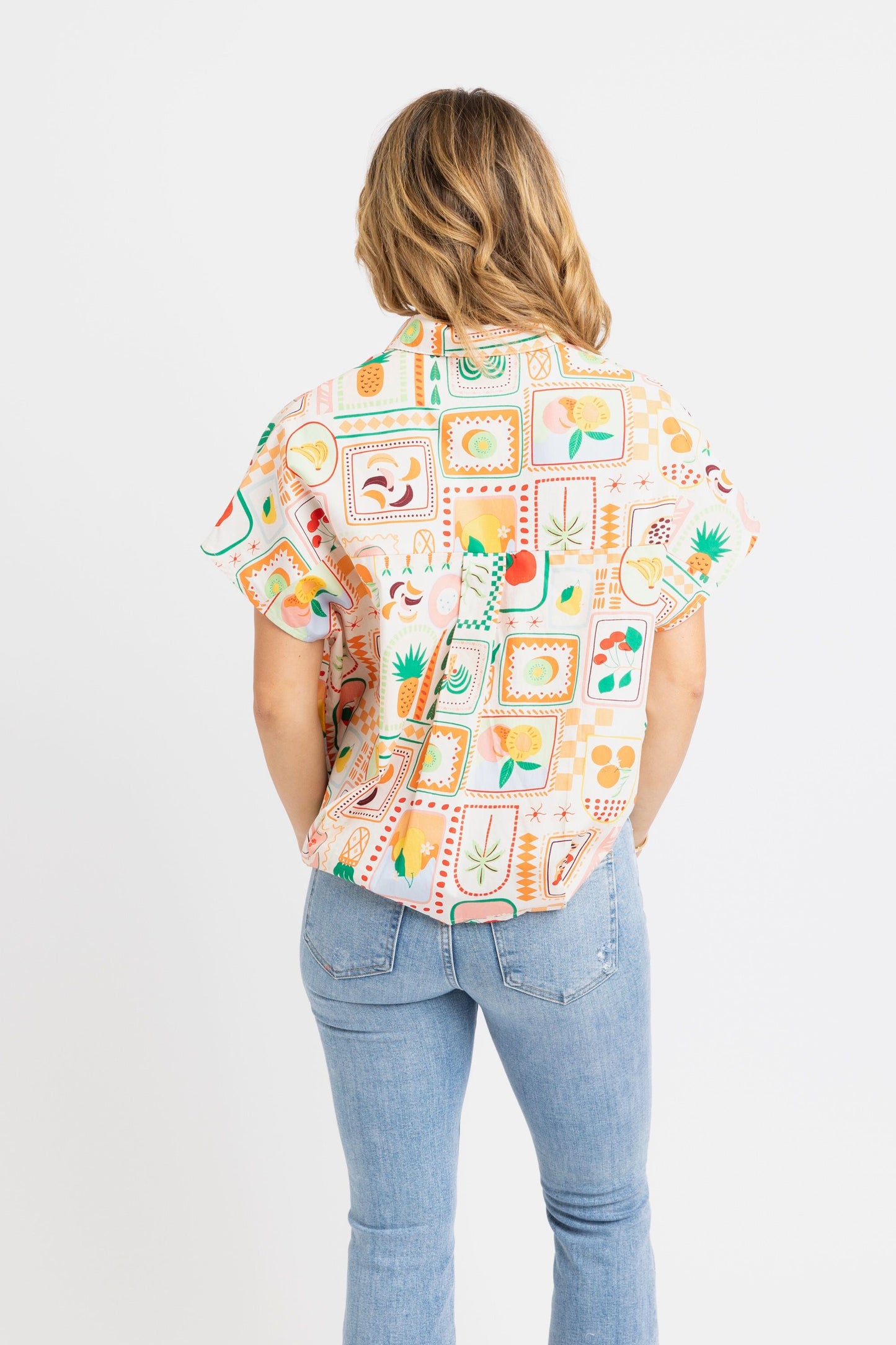 Fruit basket V-Neck top
