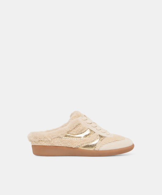 merit slide plush sneakers natural multi plush