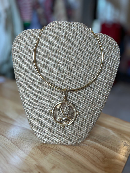War Eagle pendant necklace