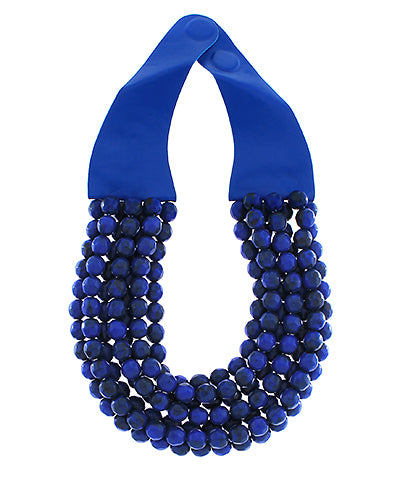 Agate Ball Beaded Necklace