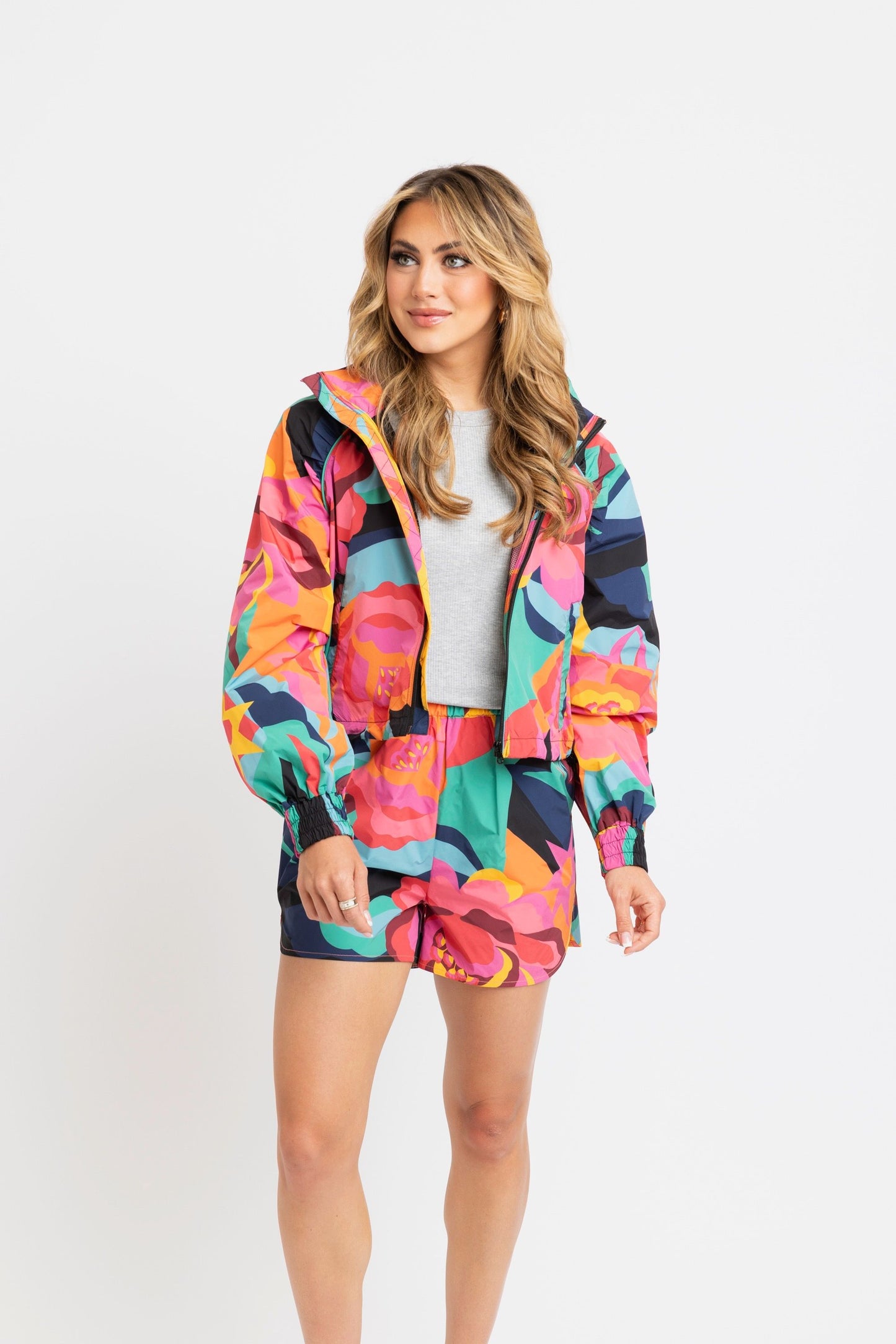 Big Floral Performance Weekend Jacket