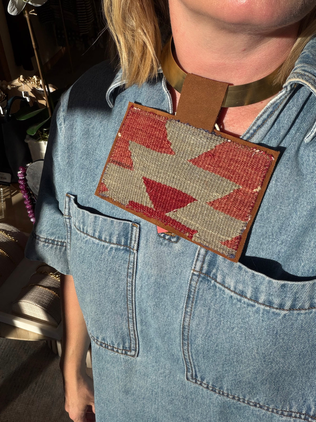 Orijinal Kilim Necklace ~ red