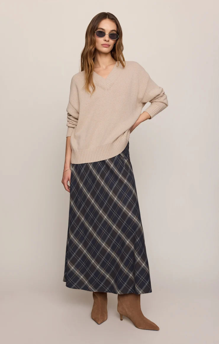 Crestview Plaid Maxi Skirt Eclipse