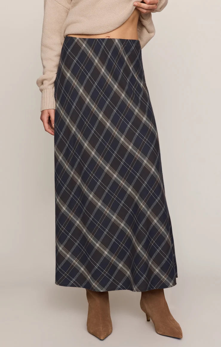 Crestview Plaid Maxi Skirt Eclipse