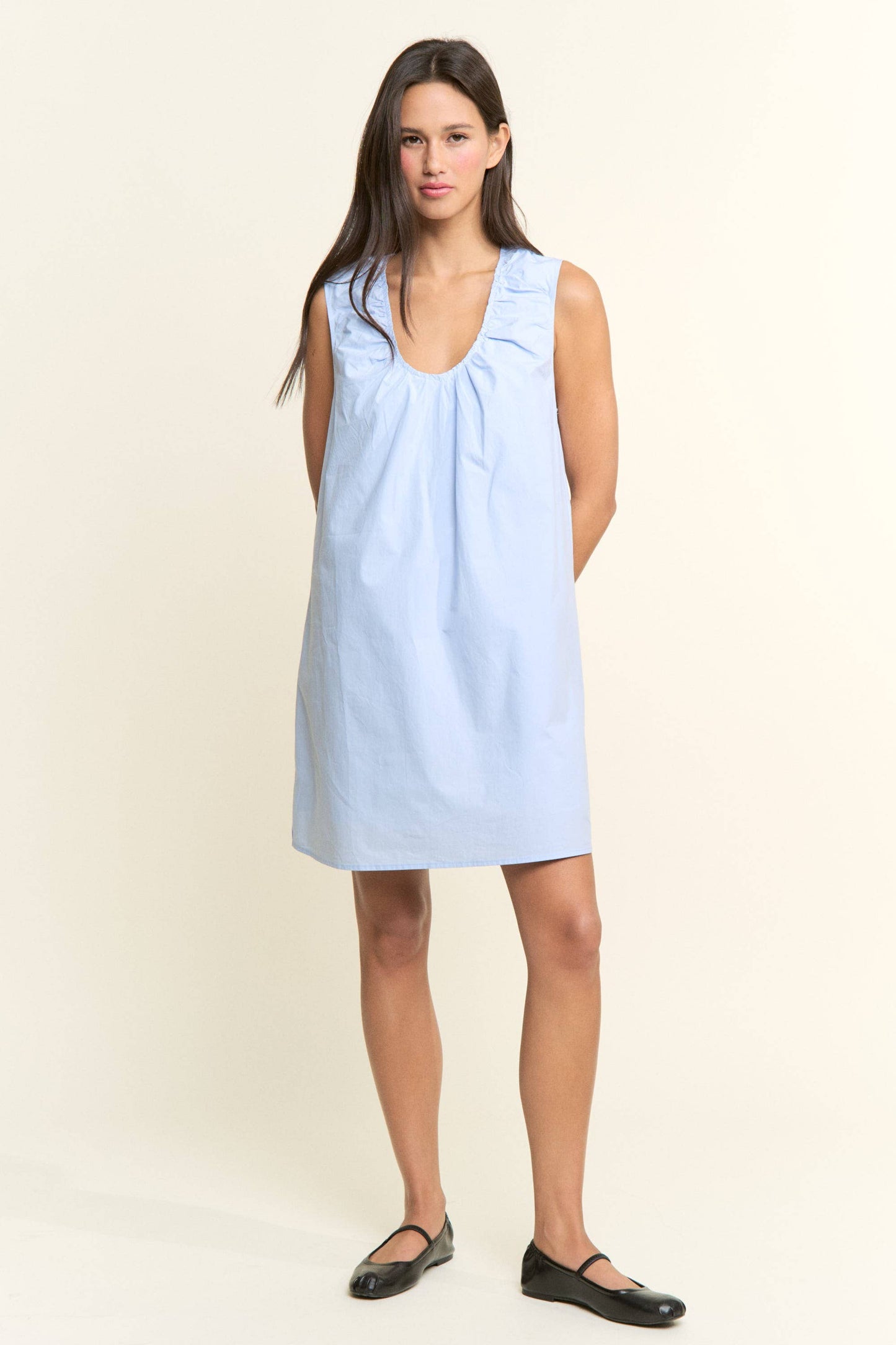 Scoop Neckline Sleeveless Mini Dress (Three Colors!)