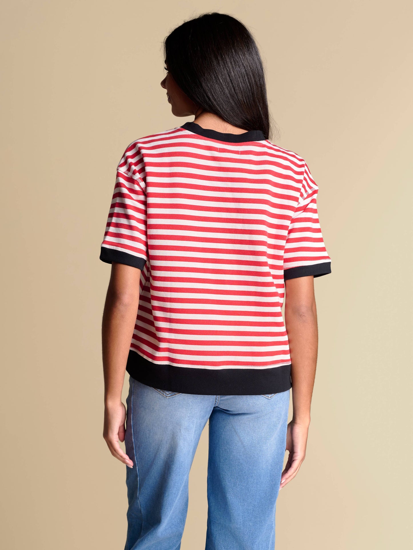 The Stripe Chenille Boxy Top | Georgia
