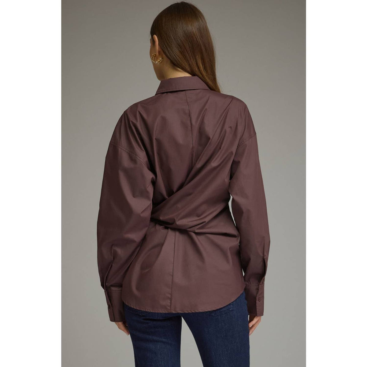 Solid long sleeve top