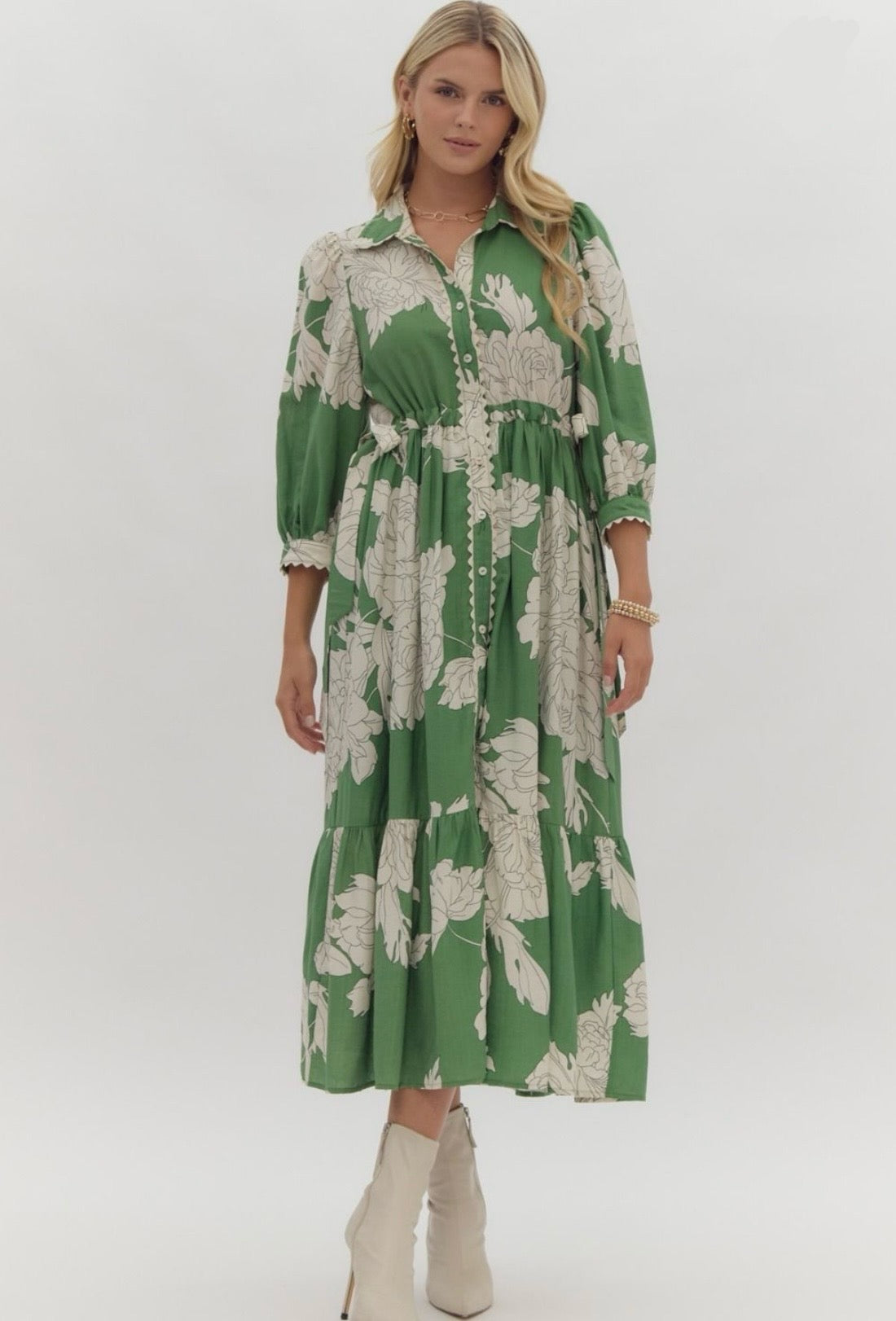 entro long floral dress