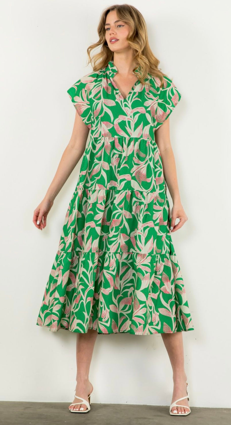 greenpinkandwhitefloralmaxidress