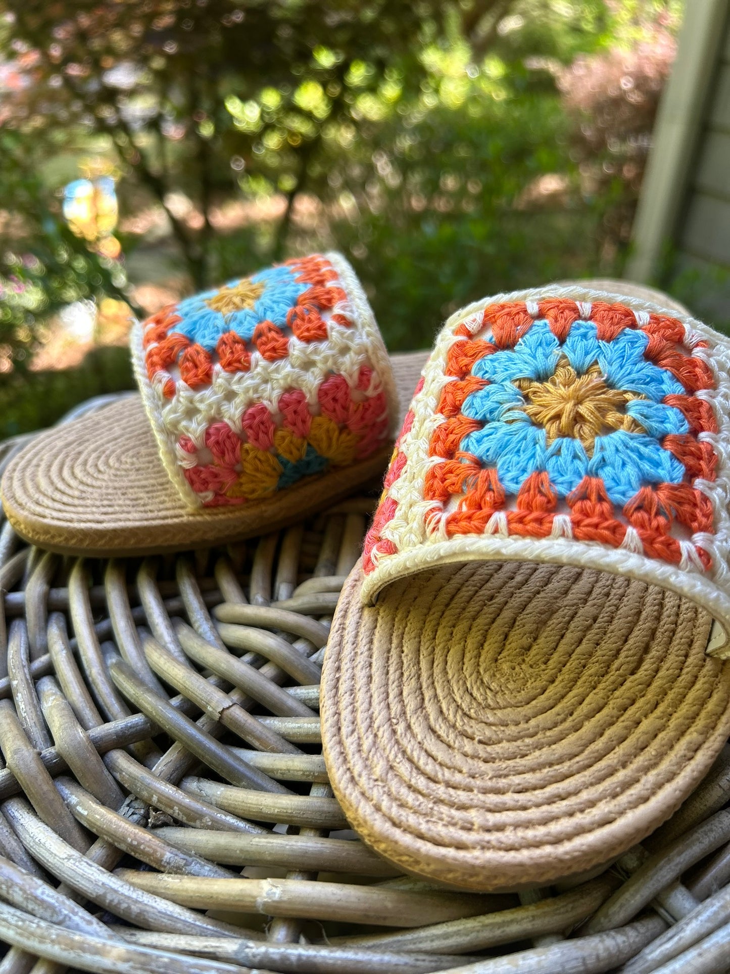 Braided Espadrille Knitted Flat Sandal