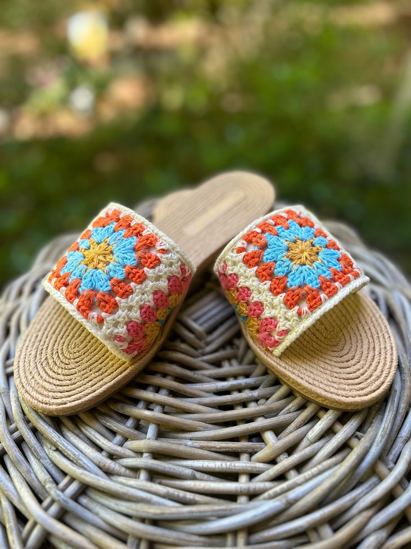 Braided Espadrille Knitted Flat Sandal